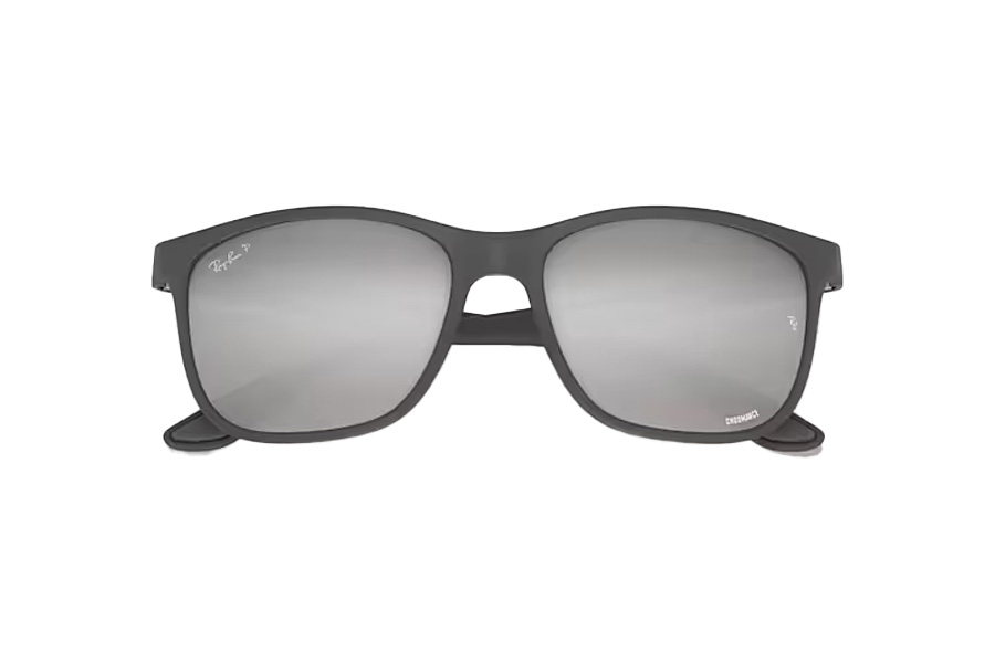 RAY BAN RB4330CH CHROMANCE Grey with Silver Lenses